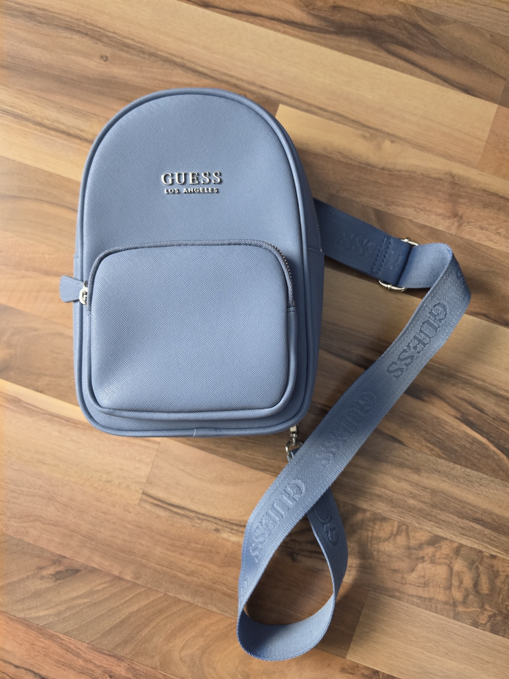 Guess Los Angeles Light Blue Crossbody Belt Bag